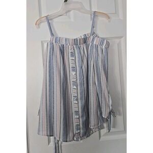 A. Byer Womans Blouse Size Large Striped Multicolor‎